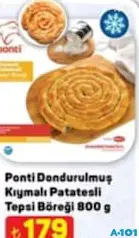 PONTİ DONDURULMUŞ KIYMALI PATATESLİ TEPSİ BÖREĞİ 800 G PONTİ DONDURULMUŞ KIYMALI PATATESLİ TEPSİ BÖREĞİ 800 G